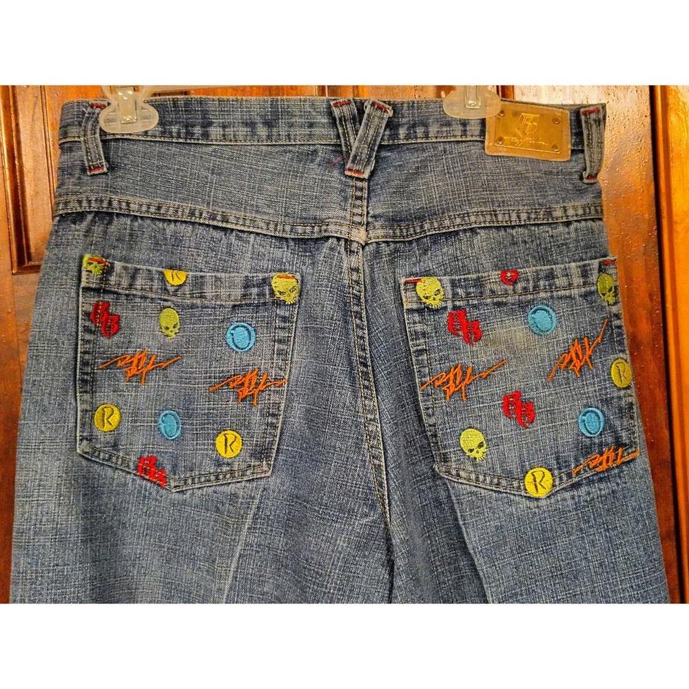 Vintage DMX Ruff Ryders 90's Jeans Menswear Light Wash Blue Denim